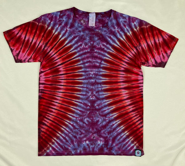 Kids Red/Purple Tie-dyed Tee, Youth L