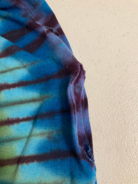 Women’s Rainbow Swirl Tie-Dyed A-line Maxi Dress w/ pockets, XL (*READ DESCRIPTION)
