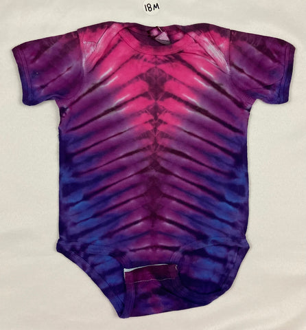 Baby Pink/Purple Tie-Dyed Bodysuit, 18M