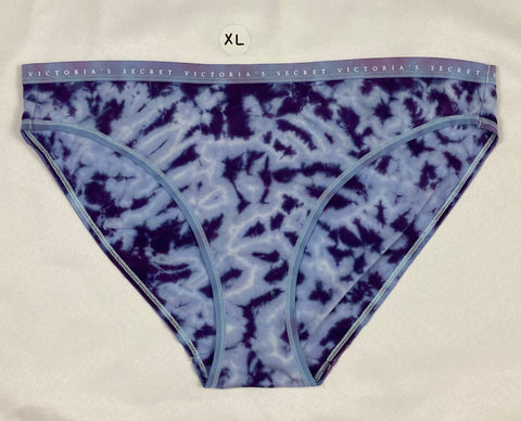 Women's Ice Purple Victoria's Secret Tie-Dyed Panties, XL