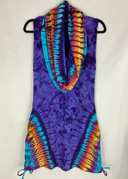 Women's Purple Sunset Tie-Dyed Huntress Dress, XL