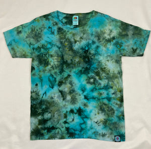 Kids Green Ice-Dyed Tee, Youth M