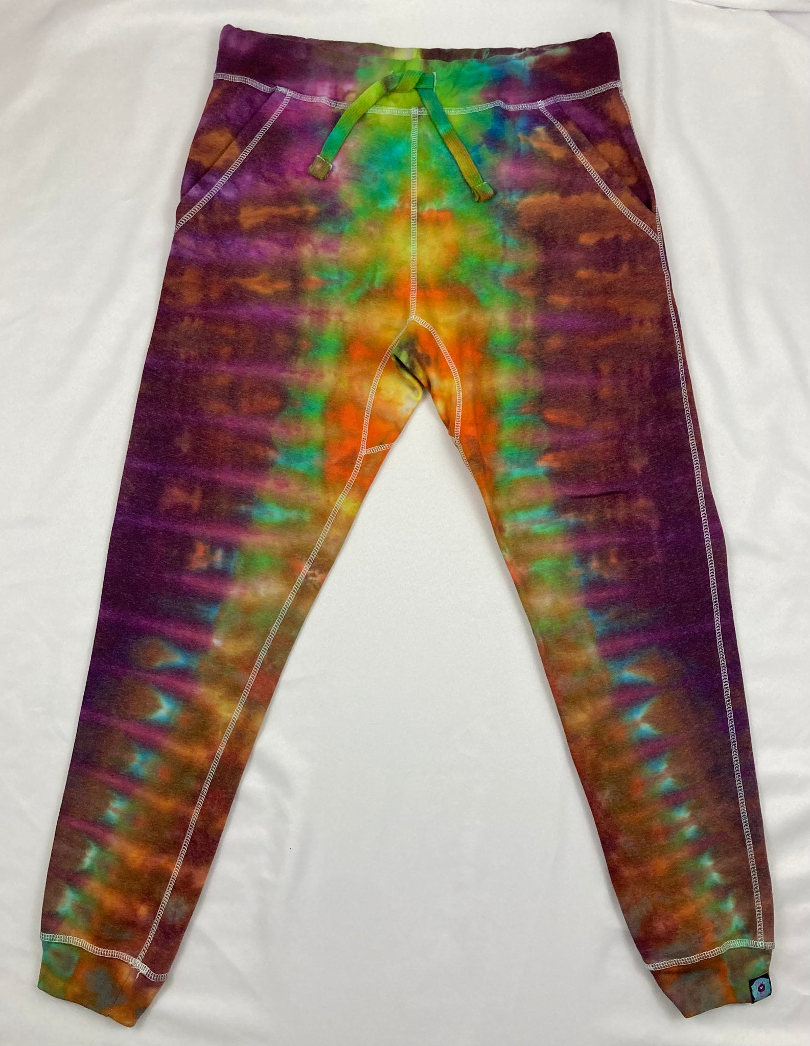 Adult Multi Color Ice-Dyed Jogger Sweatpants, 2XL