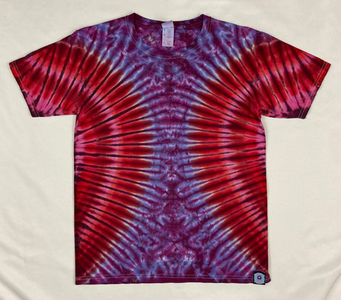 Kids Red/Purple Tie-dyed Tee, Youth L