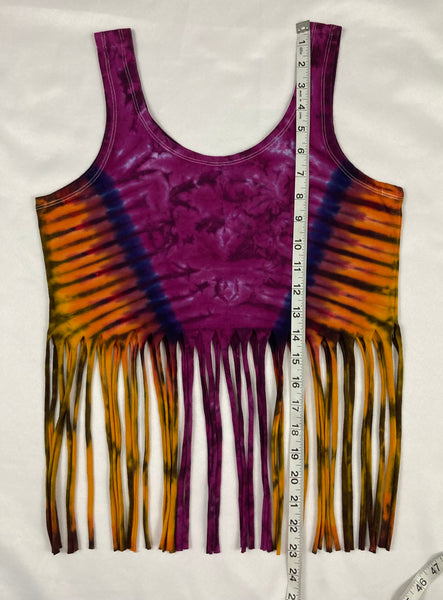 Women’s Amethyst Sunset Tie-Dyed Crop/Skirt Set, M/L