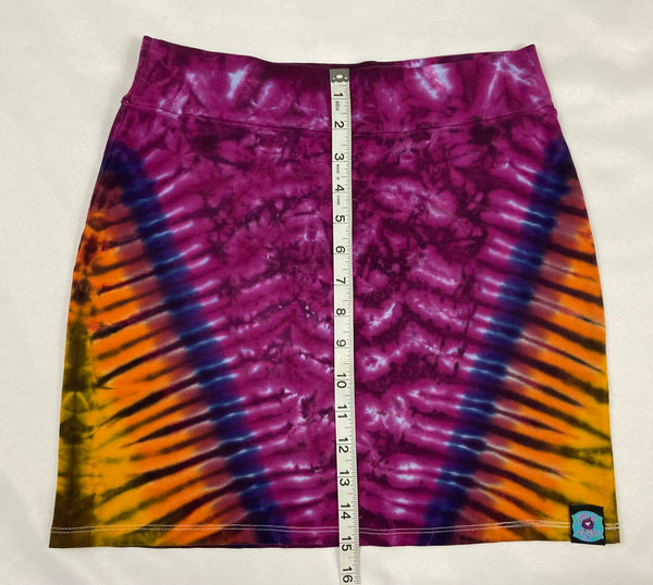 Women’s Amethyst Sunset Tie-Dyed Crop/Skirt Set, M/L