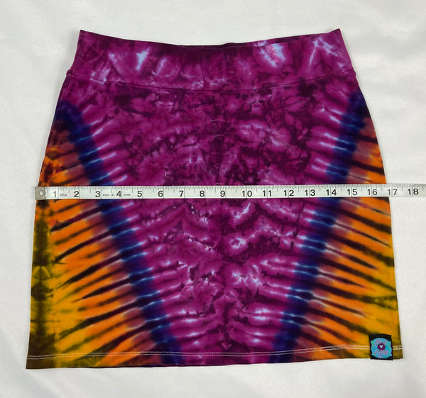 Women’s Amethyst Sunset Tie-Dyed Crop/Skirt Set, M/L