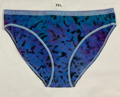 Women's Blue Crush Victoria's Secret Tie-Dyed Panties, XXL