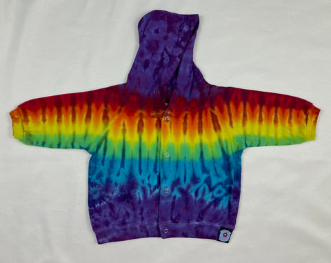 Baby Rainbow/Purple  Tie-dyed Jacket, 12M & 18M
