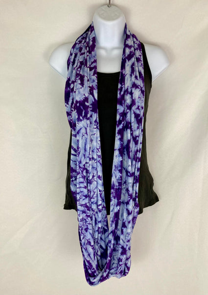 Purple Crush Tie-dyed Rayon Infinity Scarf