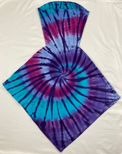 Adult Purple/Blue Hoodie Poncho, (one size, not plus)