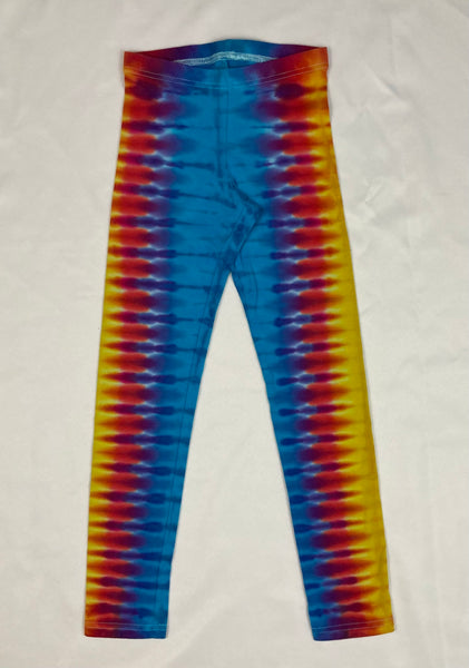 Kids Rainbow Tie-Dyed Leggings, Youth S (6-7)