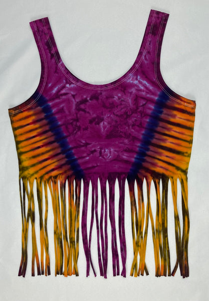 Women’s Amethyst Sunset Tie-Dyed Crop/Skirt Set, M/L