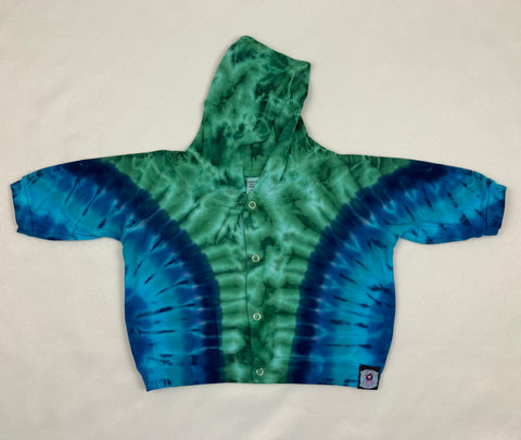 Baby Green/Blue Tie-dyed Jacket, 6M