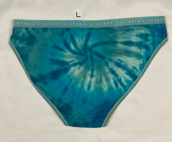 Women's Seafoam Victoria's Secret Tie-Dyed Panties, L