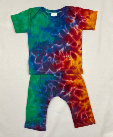 Baby Rainbow Tie-Dyed Outfit - Med (19-26 lbs)