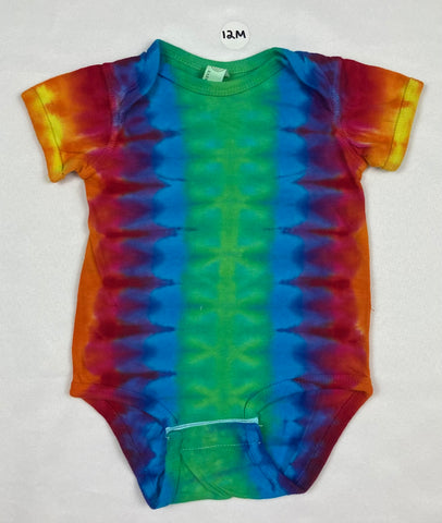 Baby Rainbow Tie-Dyed Bodysuit, 12M