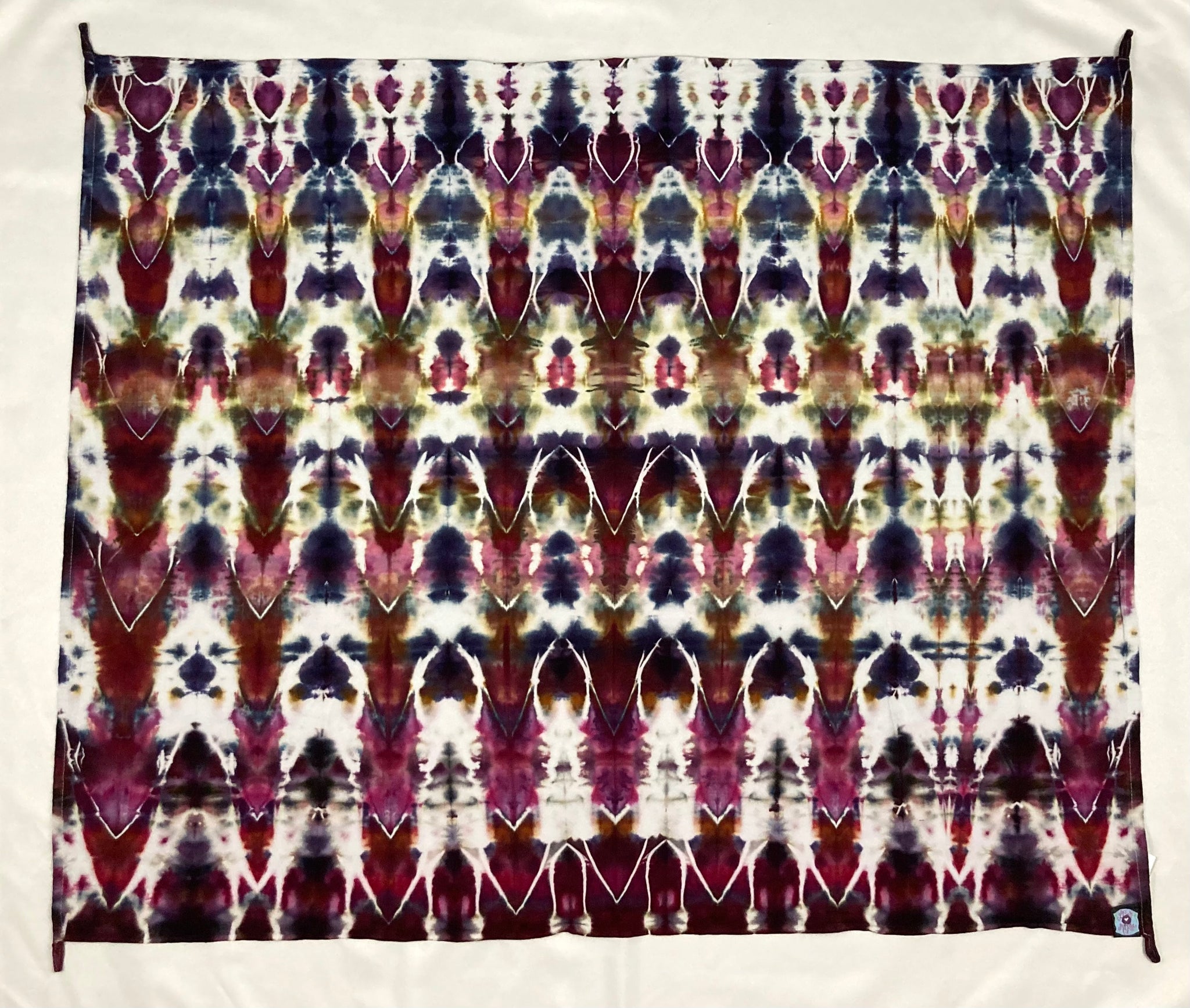 30" x 45" Earthy Arrows Ice-dyed Mini Tapestry/Wall Hanging
