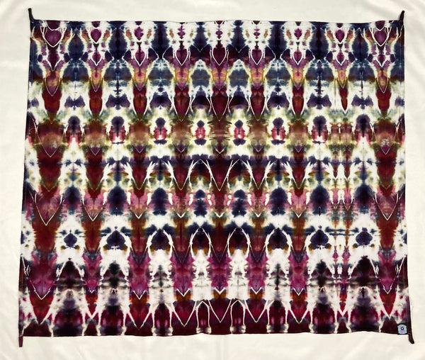 30" x 45" Earthy Arrows Ice-dyed Mini Tapestry/Wall Hanging