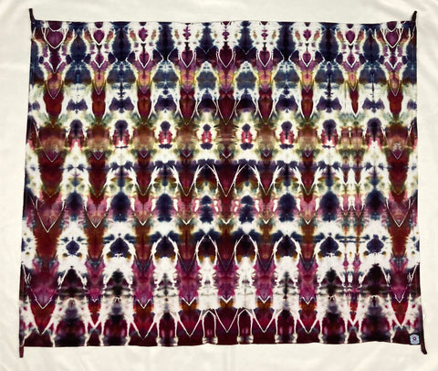30" x 45" Earthy Arrows Ice-dyed Mini Tapestry/Wall Hanging