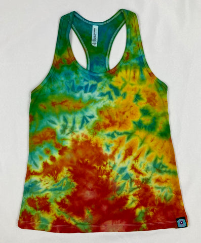 Ladies Fire/Water Ice-dyed Racerback Tank, M