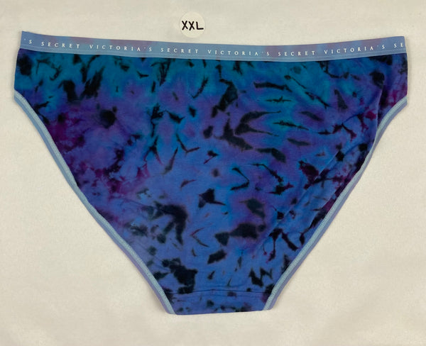 Women's Blue Crush Victoria's Secret Tie-Dyed Panties, XXL