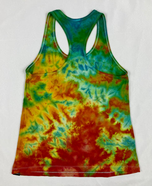Ladies Fire/Water Ice-dyed Racerback Tank, M