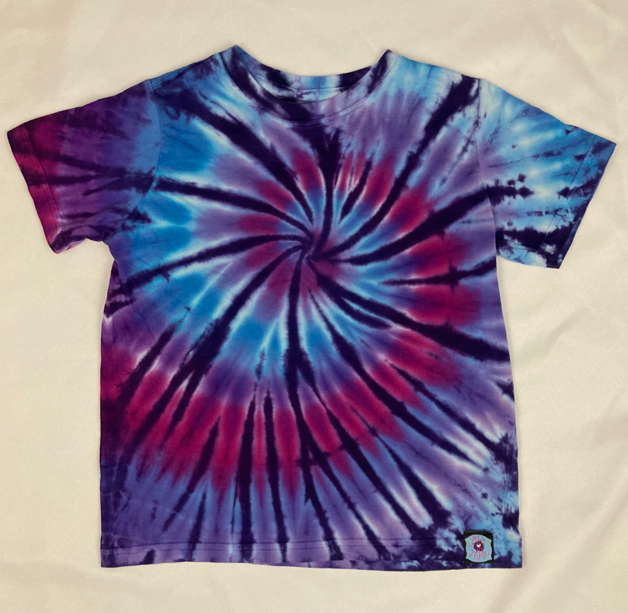 Toddler Purple Spiral Tie-Dyed Tee, 4 & 5/6