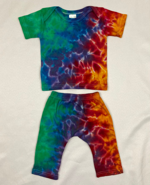 Baby Rainbow Tie-Dyed Outfit - Med (19-26 lbs)