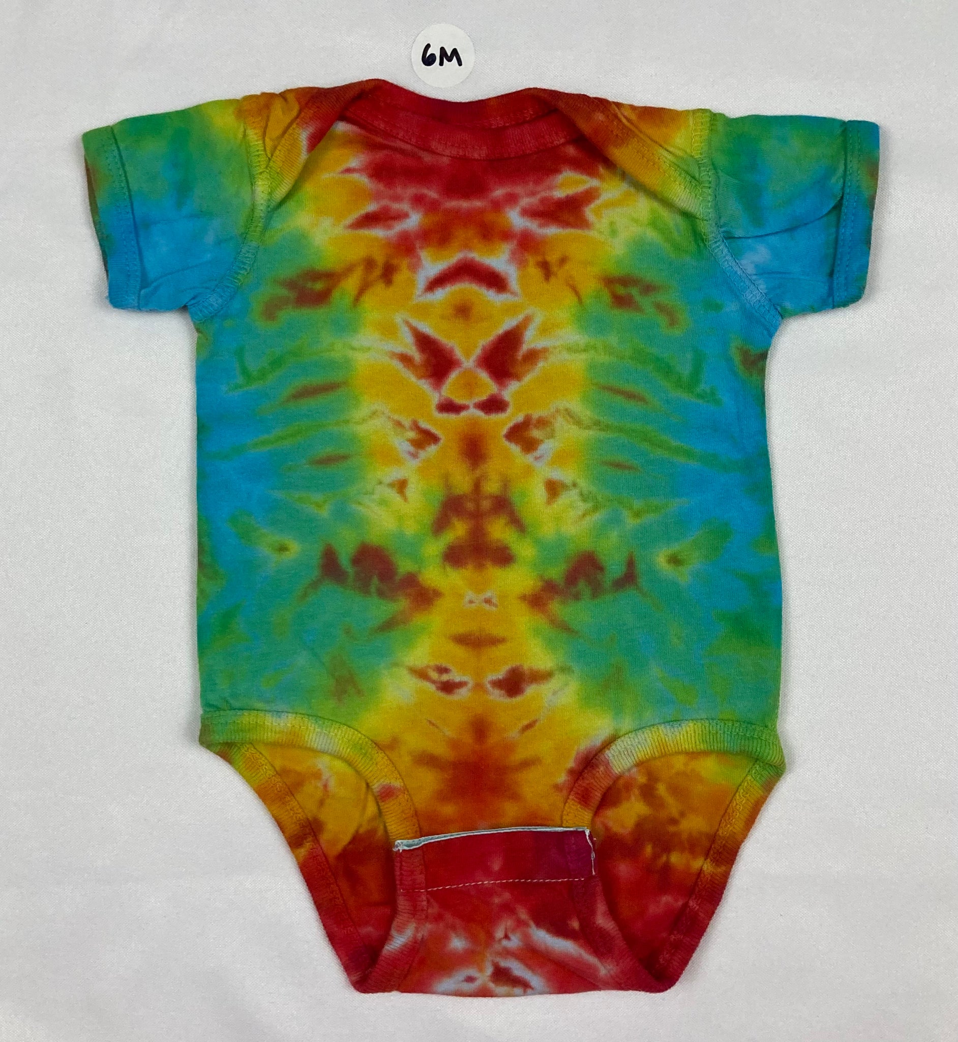 Baby Rainbow Crush Tie-Dyed Bodysuit, 6M