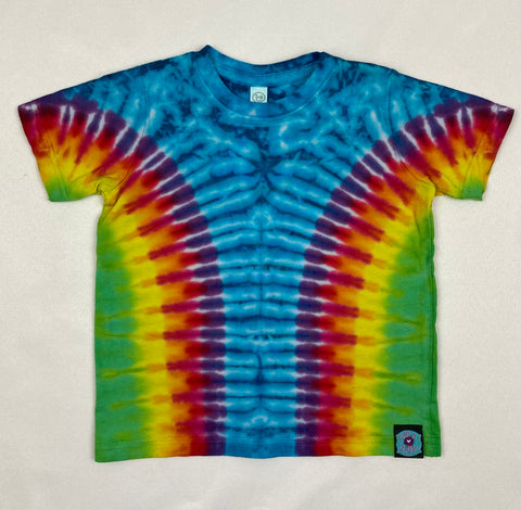 Toddler Blue/Rainbow Tie-Dyed Tee, 2 & 3
