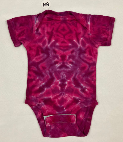 Baby Pink Crush Tie-Dyed Bodysuit, NB