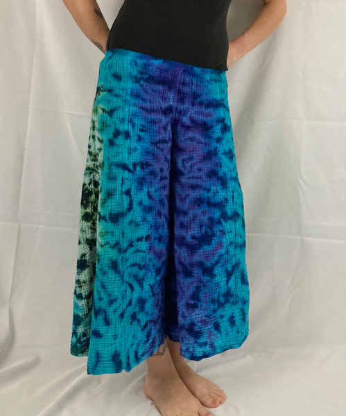Women's Purple Ocean Tie-Dyed Spirit Pants, one size