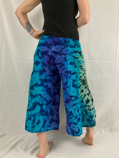 Women's Purple Ocean Tie-Dyed Spirit Pants, one size