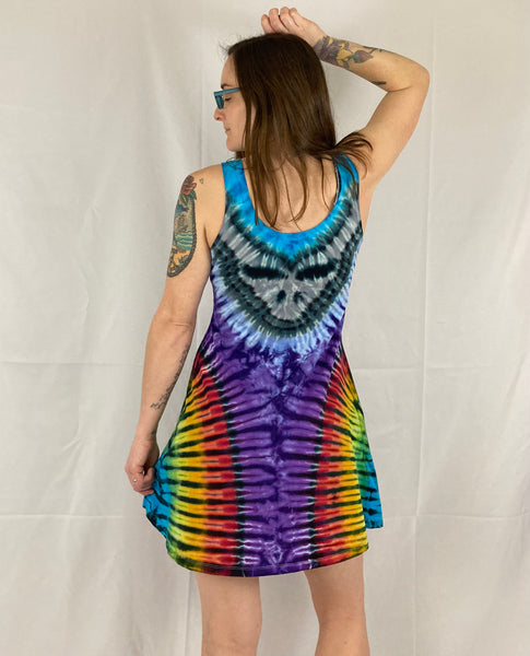 Women’s Rainbow/Purple SYF Tie-Dyed A-line Dress, M/L
