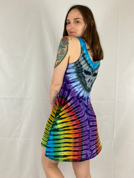 Women’s Rainbow/Purple SYF Tie-Dyed A-line Dress, M/L