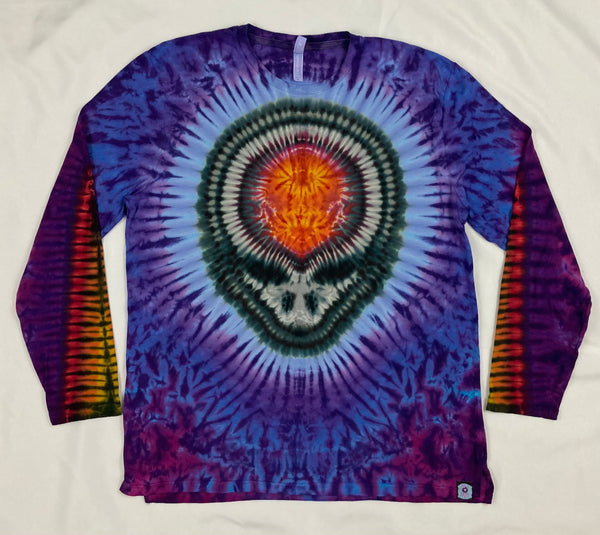 Adult Purple SYF Tie-Dyed Long-sleeve Tee, XL