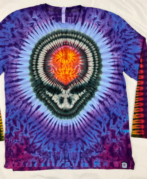 Adult Purple SYF Tie-Dyed Long-sleeve Tee, XL