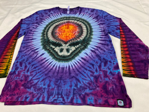 Adult Purple SYF Tie-Dyed Long-sleeve Tee, XL
