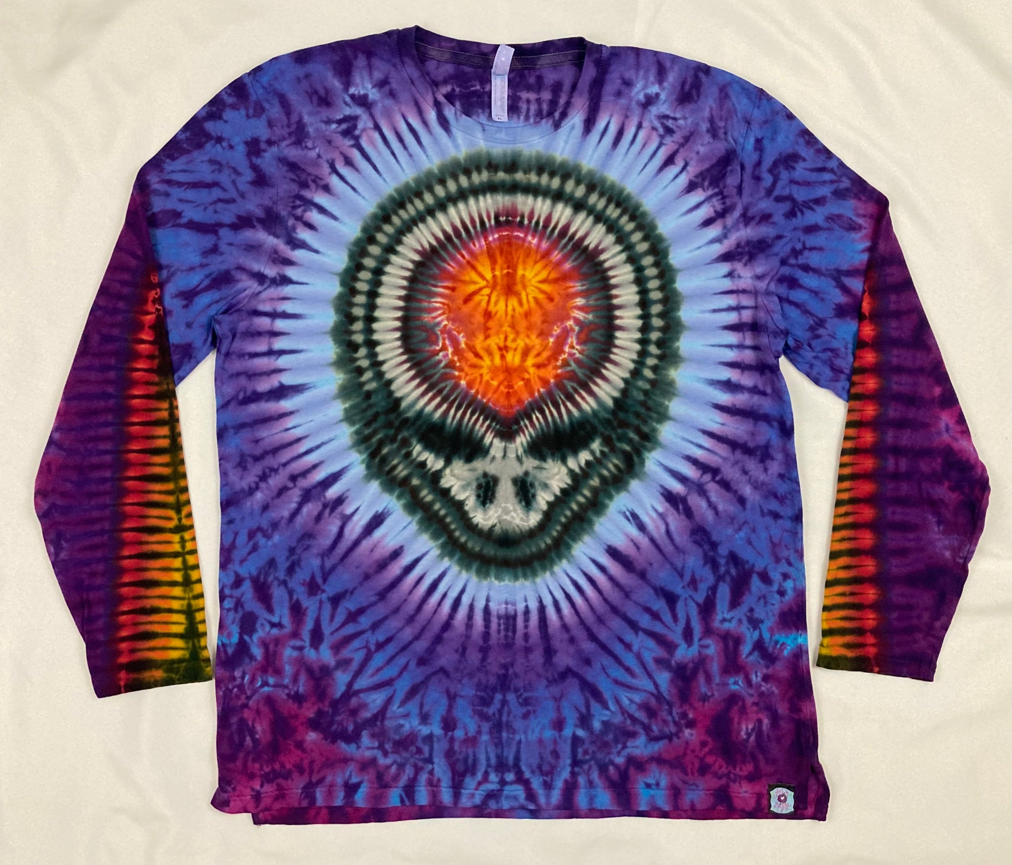Adult Purple SYF Tie-Dyed Long-sleeve Tee, XL