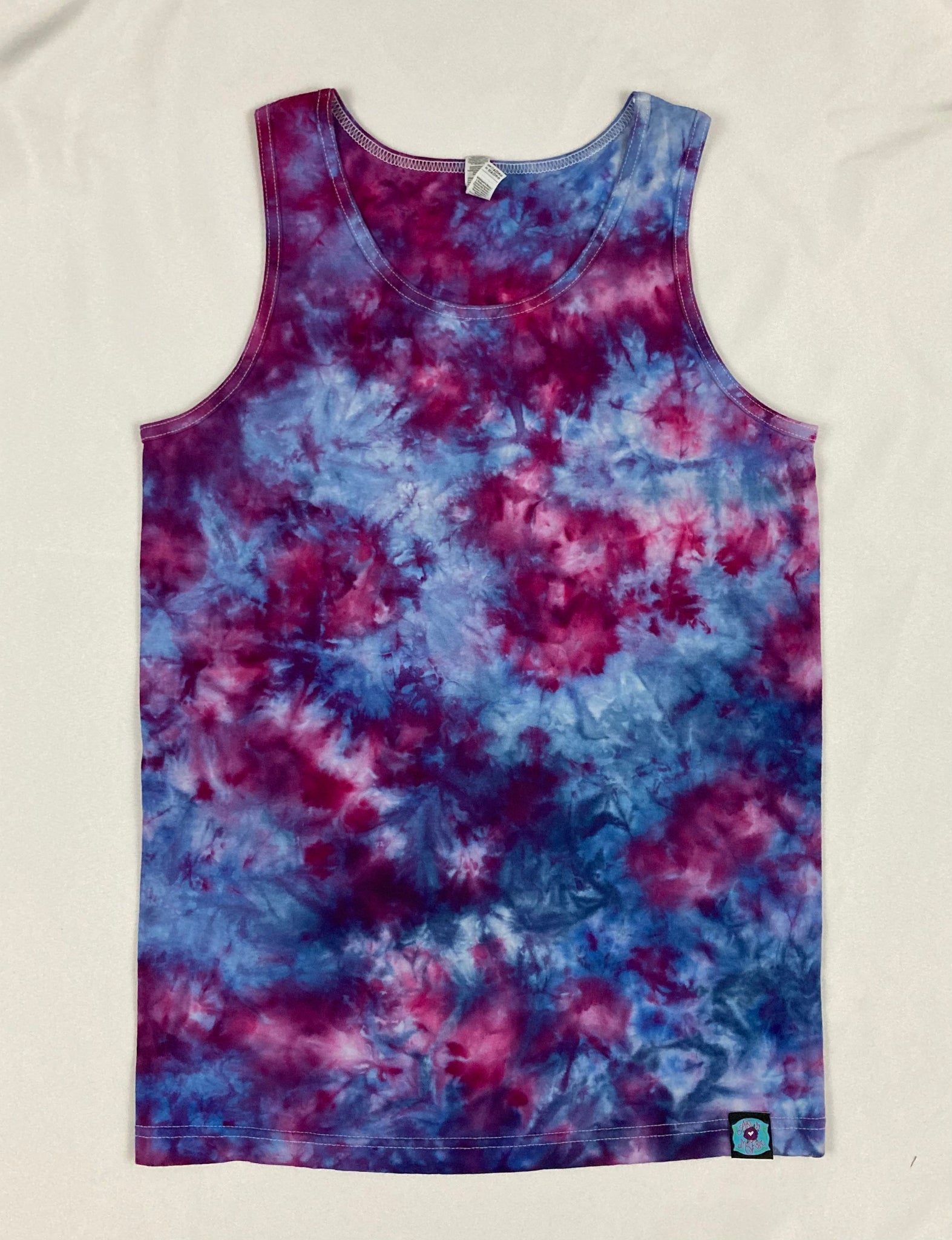 Adult Purple/Blue Ice-dyed Tank, S