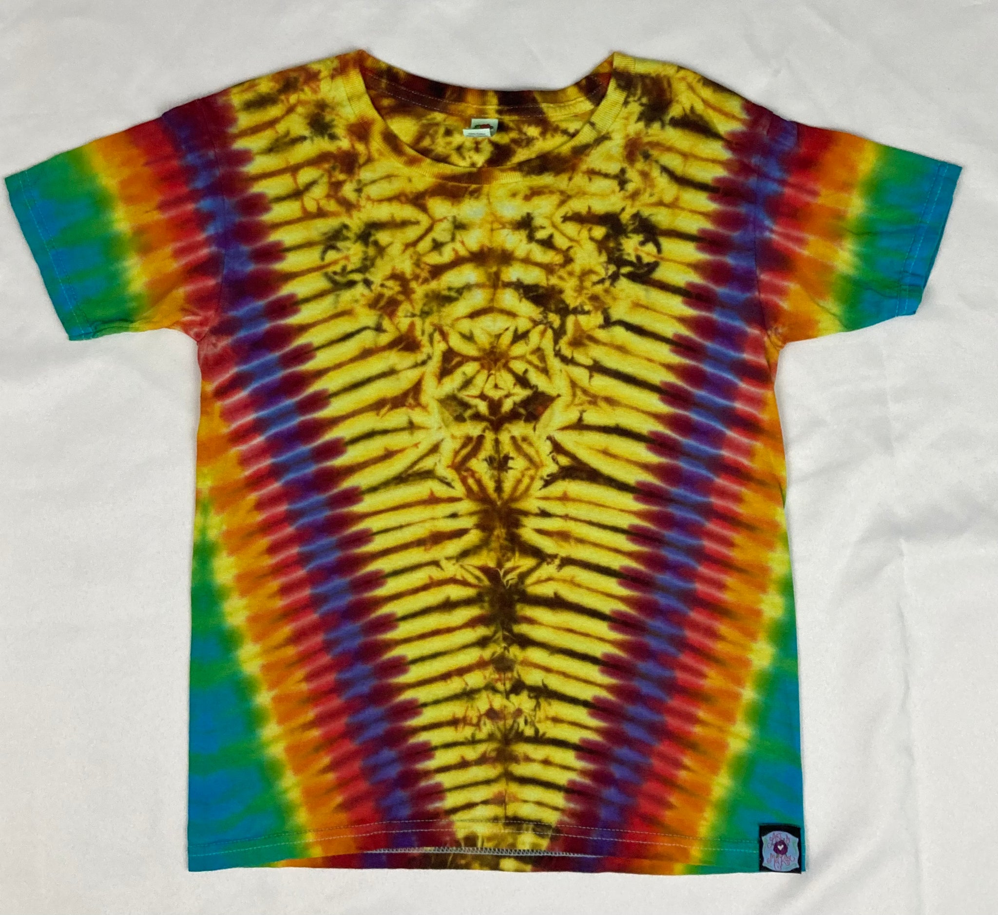 Kids Fire/Rainbow Tie-Dyed Tee, Youth S