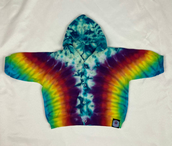 Baby Seafoam/Rainbow Tie-dyed Jacket, 3M