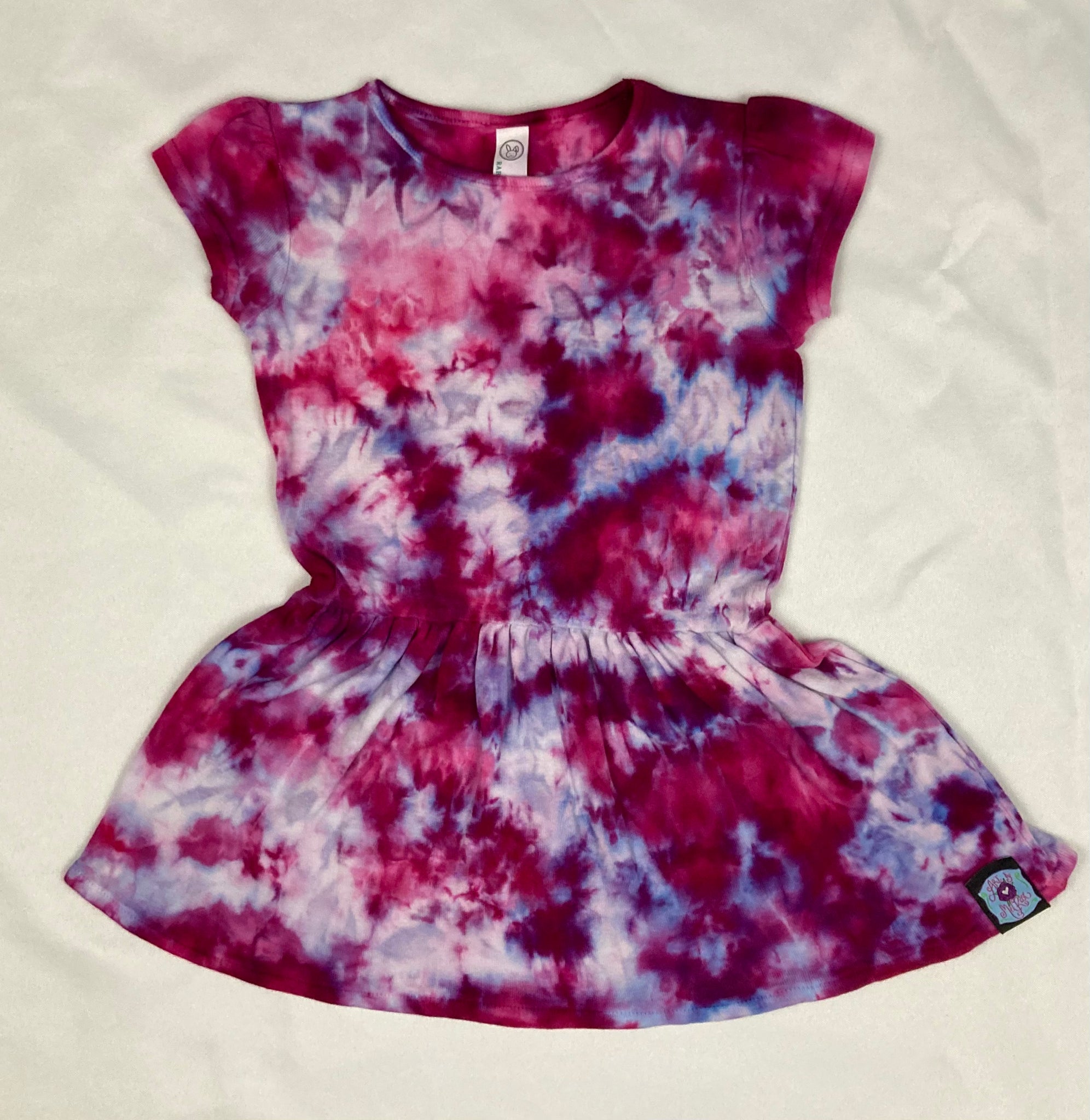 Toddler Pink Crush Ice-Dyed Dress, 3