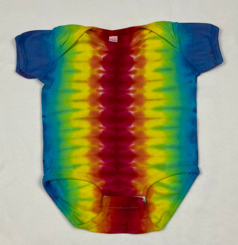 Baby Rainbow Striped Tie-Dyed Bodysuit, 18M