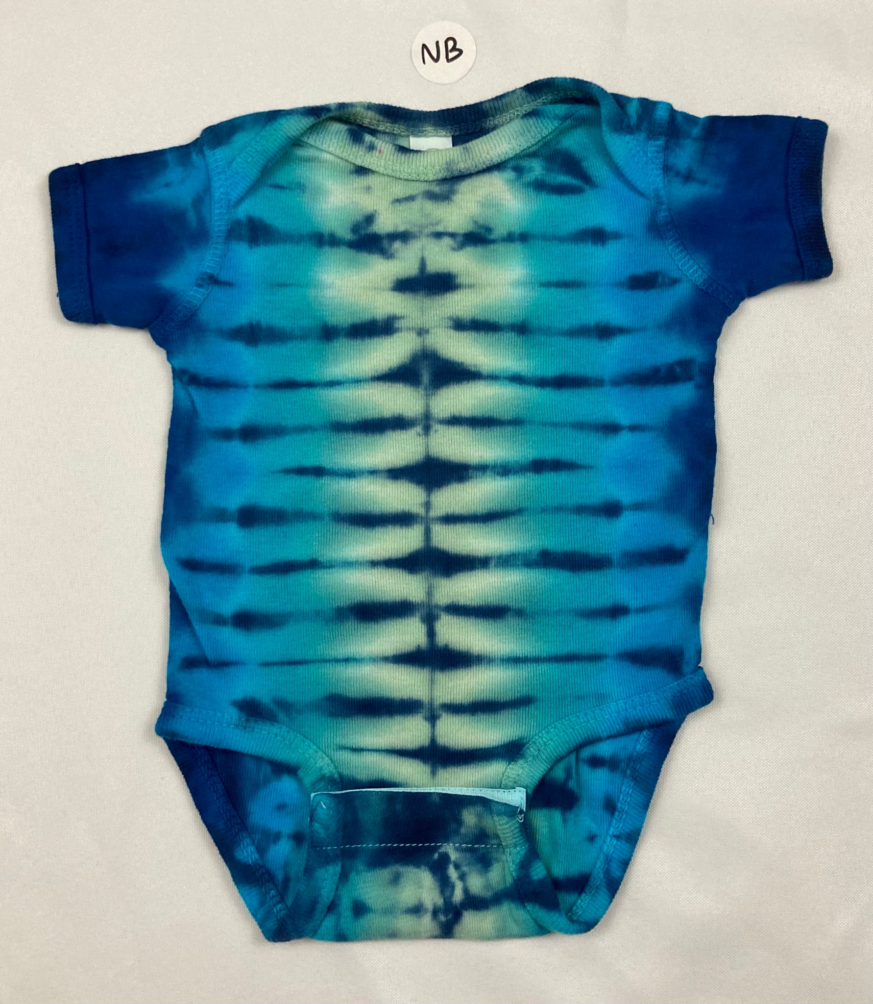 Baby Seafoam/Blue Tie-Dyed Bodysuit, Newborn