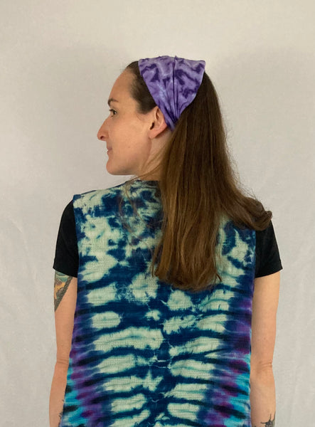 Adult Multi-Colored Tie-dyed Bandana Headbands