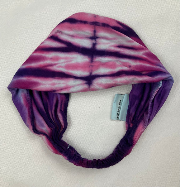Youth Multi-Colored Tie-dyed Bandana Headbands