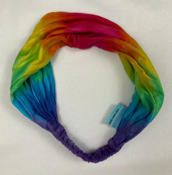 Adult Multi-Colored Tie-dyed Bandana Headbands
