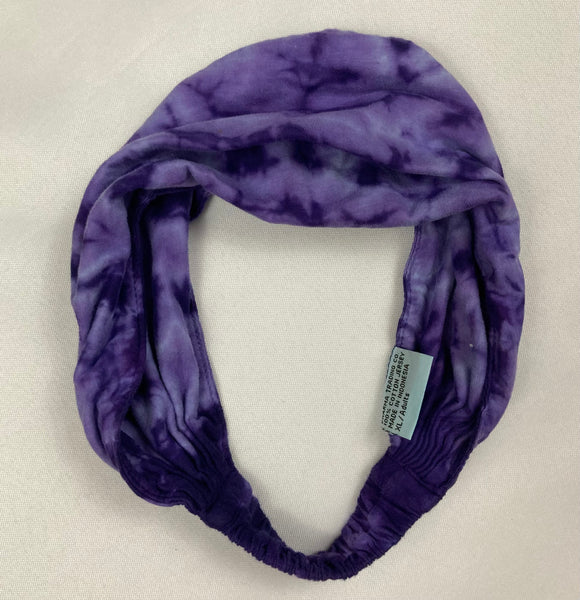 Adult Multi-Colored Tie-dyed Bandana Headbands